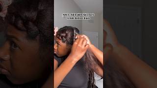 How To add braiding hair amp curls to Knotless Boho Braids knotlessbraid bohobraids feedinbraids [upl. by Duj]