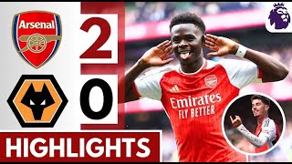 🔴Arsenal vs Wolves 20 Extended HIGHLIGHTS  Kai Havertz amp Bukayo Saka GOALS [upl. by Welcher]