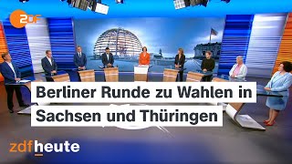 Spitzenpolitiker der Parteien zu den Ergebnissen der Landtagswahlen in Sachsen und Thüringen [upl. by Goldenberg]