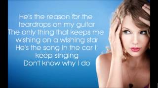 Teardrops On My Guitar  Taylor Swift Lyrics [upl. by Pell]