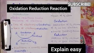 Oxidation Reduction ReactionCH7Class 9thBiology [upl. by Crin19]