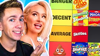 BOYFRIEND VS GIRLFRIEND UK SWEETS TIER LIST [upl. by Akerdnuhs318]