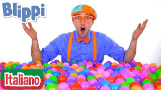 Impariamo i colori con le palline e le macchine  Blippi in Italiano  Video educativi per bambini [upl. by Riancho807]