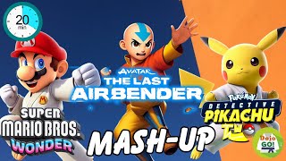 Learn Karate At Home 20 Minutes  Avatar Detective Pikachu And Mario Wonder MashUp  Dojo Go [upl. by Bathsheba218]