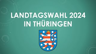 Ergebnis der Landtagswahl 2024 in Thüringen einfach und kurz erklärt [upl. by Myrta]