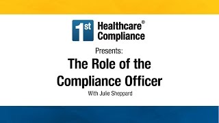 The Role of the Compliance Officer [upl. by Jacenta]