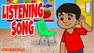 Listening Song ♫ Listening Skills ♫ Pointing Songs ♫ Follow Directions ♫ by The Learning Station [upl. by Brig]