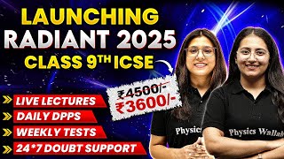 Launching RADIANT 2025 Batch For Class 9th ICSE Board Students 🔥 [upl. by Faria]