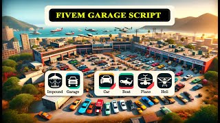 ADVANCED GARAGE SYSTEM FIVEM  ESXQBCORE [upl. by Intisar]