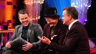 Hugh Bonneville justifies his red lips on Top Gear  The Graham Norton Show Episode 16  BBC One [upl. by Tsirc]