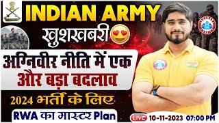 Indian Army 2024 Vacancy Army Bharti Update RWA Master Plan Full Info By By Dharmendra Sir [upl. by Anaet]