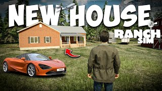 I BUILT A NEW FARMHOUSE  RANCH SIMULATOR GAMEPLAY 24 [upl. by Dominy844]