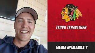 Teuvo Teravainen speaks to the media on 7924  Chicago Blackhawks [upl. by Bijan]