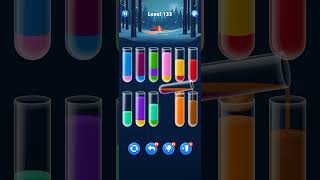 Water sort level 133 Solution gaming watersort watersortpuzzle gameshorts shorts bigfishgames [upl. by Savick]