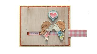 Tutorial  DIY Slider Card  Handmade Love [upl. by Mahla]