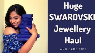 My Jewellery collection  Swarovski haul  SWAROVSKI jewelry care [upl. by Neelav]