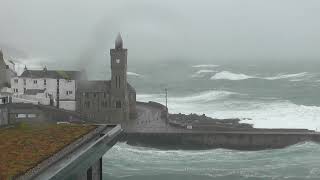 Hurricane Lee Tail End Porthleven Sept 2023 [upl. by Noryt79]