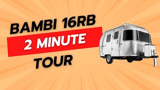 2Minute Airstream Walkthrough  Bambi 16RB [upl. by Delos]