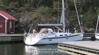 SidePower retractable and variable speed thrusters in the new Hallberg Rassy 412mp4 [upl. by Spalding]