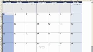 How to make a calendar in Excel [upl. by Earley]