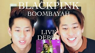 BLACKPINK  BOOMBAYAH SBS Inkigayo Reaction 블랙핑크 붐바야 Debut Stage [upl. by Rehpotsirahc]