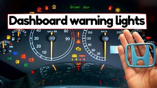 Honda Warning Lights Explained Meaning How to fix Important dashboard indicators in Your Car [upl. by Olimac]