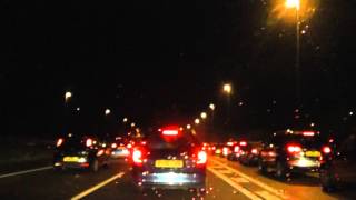 Night Drive From J6 M5 Worcester North To Stafford Services J14 M6 England 23rd August 2013 [upl. by Assened]