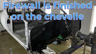 Painting the firewall on the chevelle [upl. by Cappella]