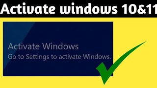 Activate windows 10 and 11 permanently [upl. by Rebmat436]