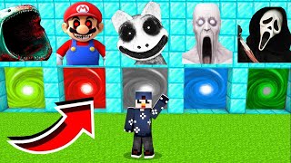 NE CHOISISSEZ PAS LE MAUVAIS PORTAIL EN DIAMANT SUR MINECRAFT  Cartoon Cat Bloop Mario Scream [upl. by Gilberte93]