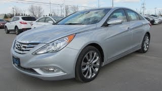 2013 Hyundai Sonata Limited 20T Navigation Start up Walkaround and Vehicle Tour [upl. by Eiramanig]