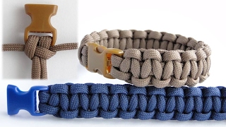 How to Make a Basic Cobra Paracord Survival Bracelet [upl. by Akihsar]