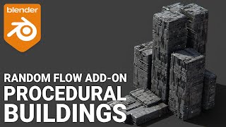 Procedural Buildings using Random Flow in Blender b3d [upl. by Nessnaj]