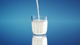 Milk Being Poured Stock Motion Graphics [upl. by Odlanor909]