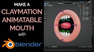 Claymation Mouth How to Make a Mouth amp Animate Tutorial with Geometry Nodes [upl. by Enined]