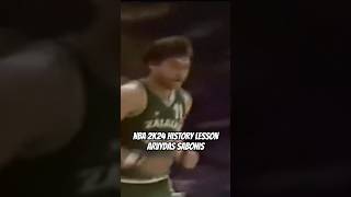 NBA 2K24 History Lesson  Arvydas Sabonis shorts [upl. by Notreve]