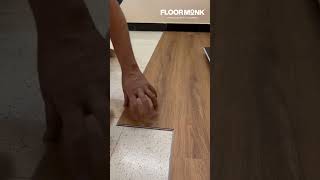 How to install SPC Flooring  Click and lock system  DIY installation  Laminatewood shorts [upl. by Conard30]