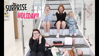 SURPRISING THE GIRLS WITH 2 HOURS TO PACK FOR A LAST MINUTE HOLIDAY [upl. by Asikal]