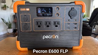 REVIEW Pecron E600 LFP Portable Power Station With 1200 W Pure Sine Wave Inverter [upl. by Nad]