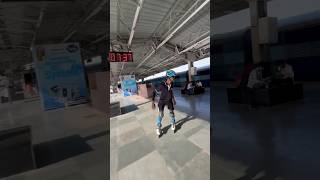 Inline Skating 😱 railway viralvideo inlineskating youtubeshorts skating shorts trending [upl. by Winshell953]