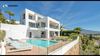 Modern luxury villa with sea views El Paraiso Golf Estepona New Golden Mile Marbella Costa del Sol [upl. by Ethelred735]