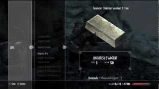 The Elder Scrolls V  Skyrim  Tuto  Récolter et utiliser du minerai [upl. by Campball223]