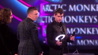 Arctic Monkeys win British Group  BRITs Acceptance Speeches [upl. by Ecissej]