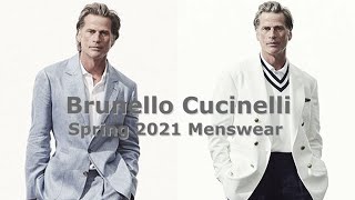 The short review of Brunello Cucinelli Spring 2021 Menswear collection [upl. by Aicetal647]