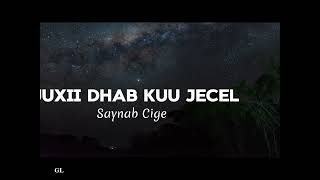 Ruuxii dhab kuu jecel  Saynab Cige  Hees  Lyrics [upl. by Sileray]