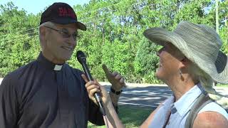 Fr Bob Cushing Kings Bay Plowshares 7 Supporter GA Aug 6 2019 [upl. by Annayram]