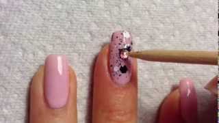 DIY Gel Nail Polish Application with Charms Crystals amp Studs ❤ [upl. by Ijuy750]