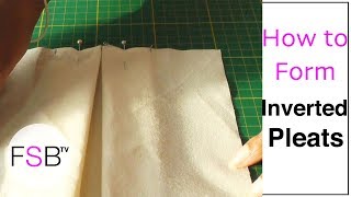 Forming Inverted Pleats [upl. by Ainesell104]