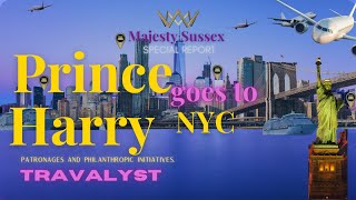 PRINCE HARRY GOES TO NYC  TRAVALYST [upl. by Airitak]