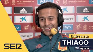 Entrevista a Thiago Alcántara en El Larguero 09102018 [upl. by Ignatzia]